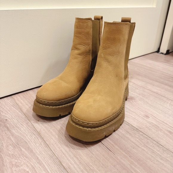 Dune London Tan Ankle Boots - Picture 4 of 6